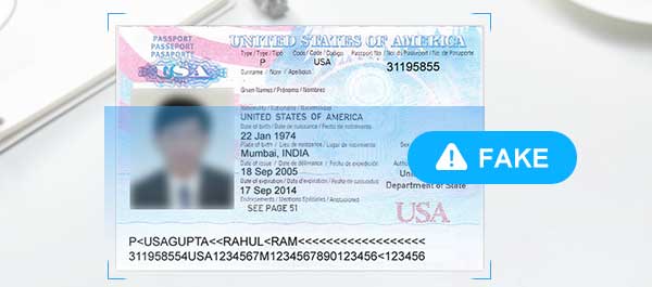 Fonction d'alarme automatique pour les documents falsifiés