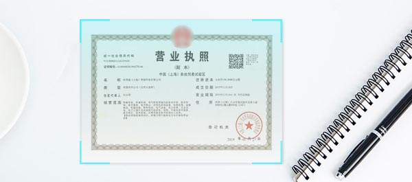 支持营业执照、生产许可证、印章、事业单位法人证书、医疗器械经营许可证等的识别