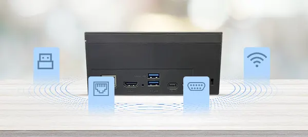 支持 USB 3.0、千兆以太网、串口、WIFI 多种通讯方式,满足不同部署环境下的快速接入与稳定传输。