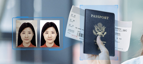 Extracción de alta precisión de imágenes de retrato desde el documento físico y desde el chip RFID integrado.