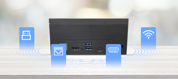 USB 3.0 y Gigabit Ethernet para integración rápida y transmisión de datos estable.